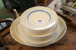 Collection of Clarice Cliff Newport Potteries Plates