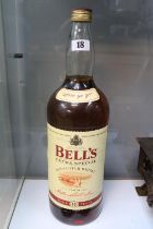 Large 4.5L bottle of Bells Extra Special Old Scotch Whisky, Aged 8 Years.