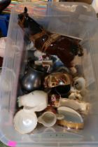 2 Boxes of assorted ceramics inc. Wedgwood, Royal Albert Old Country Roses etc
