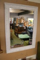 Decorative framed bevel edge mirror