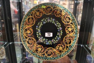 Rosenthal Versace Gold Ivy pattern Dinner plate