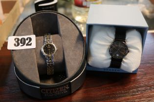 Ladies Skagen watch and a Ladies Citizen watch