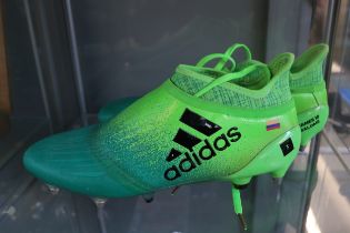 Pair of Adidas Real Madrid James Rodriguez Football boots on May 6th 2017 during a La Liga match