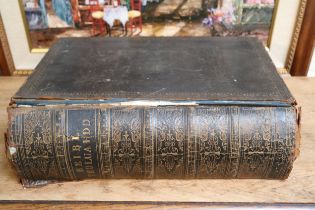 Leather Bound Welsh Family Bible 19thC