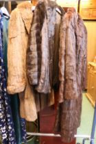 3 Vintage Ladies Fur Coats