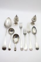 Collection of 19thC and later Silver flatware and tableware 210g total weight