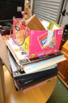 Collection of assorted Vinyl Records, assorted Games etc