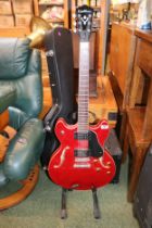 Washburn HB-30 Electric Guitar with Hardcase and Vantage Amp