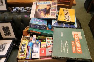 Collection of assorted Vintage Games inc. Monopoly, Scoop etc