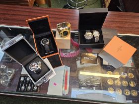 TW Steel wristwatch, Casio G Shock, Simon Carter & other watches