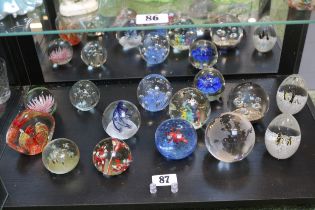 Collection of assorted decorative paperweights