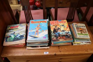 Collection of assorted Annuals inc Warlord, Hotspur etc