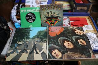 Collection of assorted Beatles and related Records and Singles inc. Magical Mystery Tour, with the