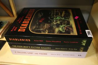 3 Stereoscopic Views books to include Diableries, The Poor Mans Picture Gallery & A Village Lost and