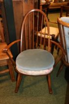 Ercol Rocking chair with upholstered seat