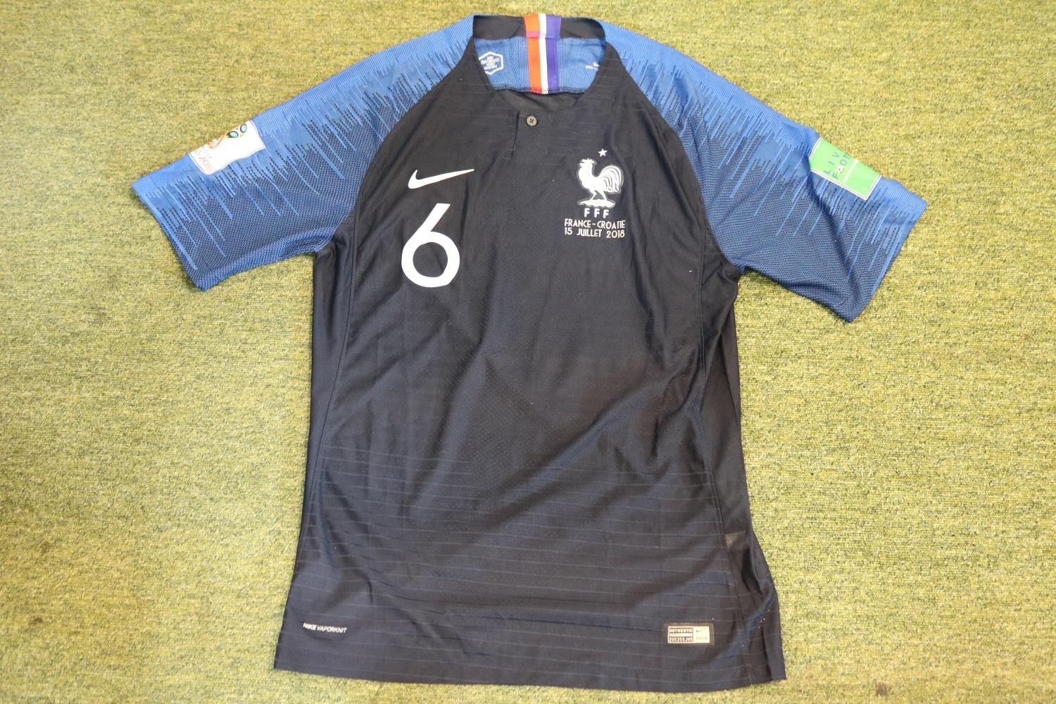 PAUL POGBA 2018 FIFA WORLD CUP FINAL MATCH ISSUED FRANCE JERSEY The 2018 FIFA World Cup final was - Image 3 of 5