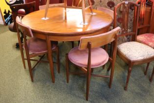 G Plan Circular Teak Table and Chairs 1960 Mid century