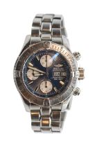 Breitling Superocean Chronometer Stainless steel wristwatch with bracelet 500m A13340 in Fabric