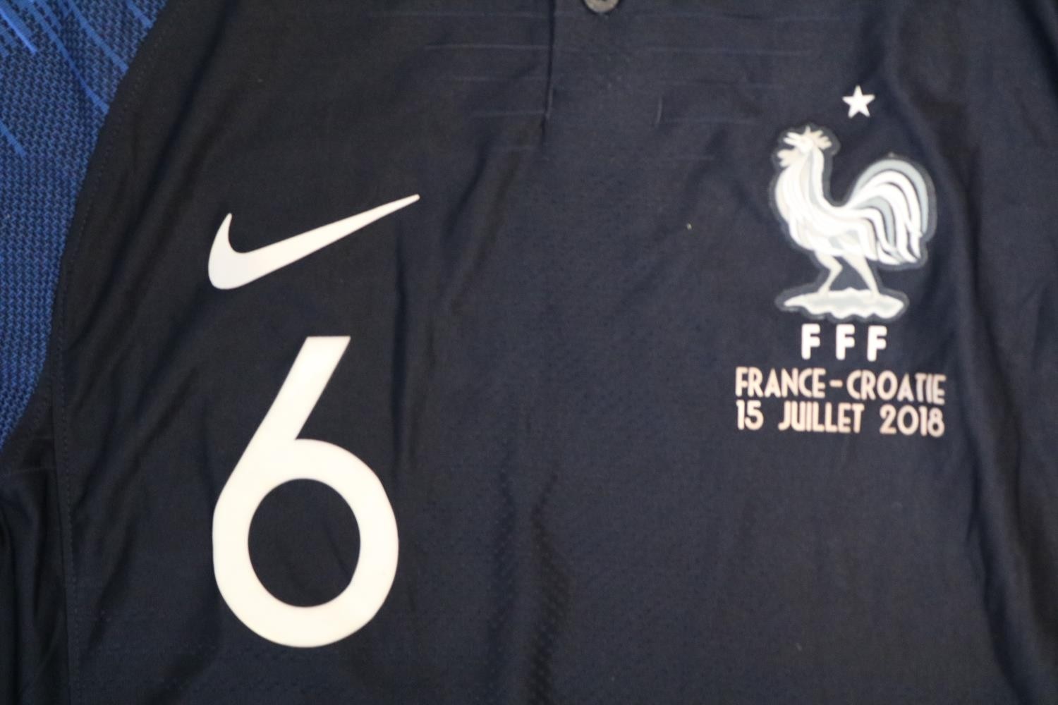 PAUL POGBA 2018 FIFA WORLD CUP FINAL MATCH ISSUED FRANCE JERSEY The 2018 FIFA World Cup final was - Image 4 of 5