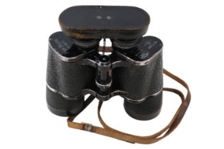 Pair of Third Reich Carl Zeiss 7 x 50 field binoculars, marked with Swastika and Eagle, Carl Zeiss
