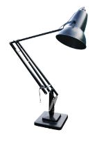 Giant Anglepoise 1227 Floor Standing Lamp with stepped square base on casters Lampshade 43cm in