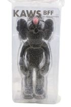 Kaws BFF Black edition born by Brian Donnelly in sealed plastic merchandising bag and Hologram37cm