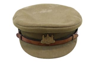 Cambridgeshire Regiment Military Cap with badge Herbert Johnson of New Bond Street