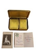 Princess Mary Gift tin with original contents of tobacco, cigarettes, picture of Princess Mary,