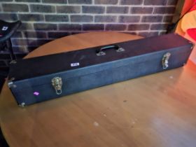Instrument case with metal fittings