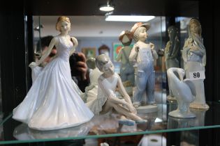 Collection of Lladro, Nao & Royal Doulton Figures (5)