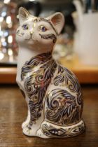 Royal Crown Derby Majestic Cat limited edition with Gold stopper signed