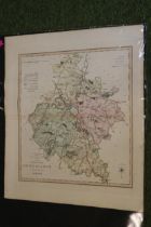 Unframed A New Map of the County of Huntingdon by C Smith 1864