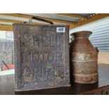 Vintage Shell Petrol Can and a Dispenser