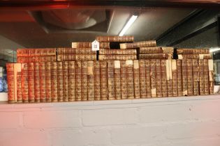 Large Collection of Scott's Novels with gilded spines