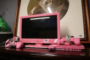 Playstation 2 in Pink with matched Alba Pink LCD TV