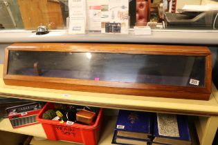 Long Sword Display case with hinged lid