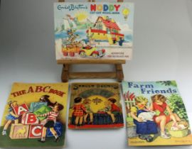 Four Vintage Children's Books - Enid Blytons Noddy Cut-Out Model Book; Street Scenes A Movie Picture