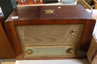 HMV Walnut cased Radio