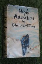 Sir Edmund Percival Hillary KG ONZ KBE (1919 - 2008 High Adventure by Edmund Hillary signed to