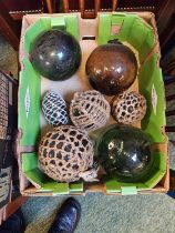 Collection of Antique Glass Fishing Floats