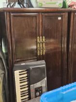 Antique Chinese Rosewood Tapered cabinet C.1890. 156cm in Height by 85cm in Width by 43cm in Depth