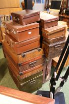 Large collection of Vintage Cases and travelling trunks