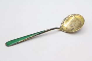 Sterling 925 Enamelled Sugar Spoon 15g total weight