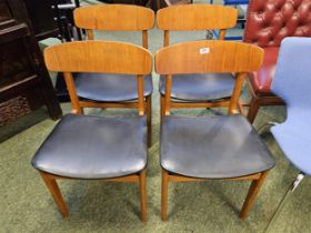 Set of 4 Mid Century dining chairs