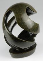 Abstract Open Sphere Sculpture - African Shona. Granite Abstract Open Sphere Sculpture. Measures