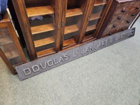 Local Interest: Vintage Style Shop Sign Douglas L January & Partners based in Hauxton Cambridge
