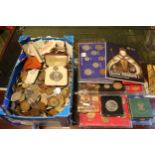 Large collection of assorted World Coins inc. Bank Notes etc