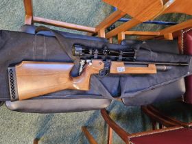 Czech S200 CaL .22 Air Rifle with scope valve and sling