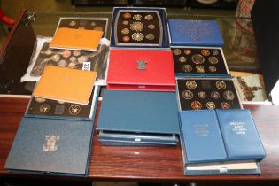 Large collection of British Royal Mint Proof Coin sets