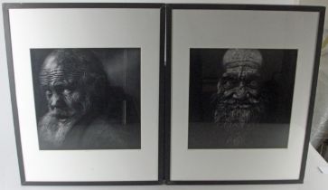 Two Lee Jeffries Limited Edition "Skid Row" Photographic Portraits of Homeless People in Los